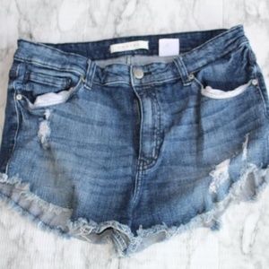 Eunina Blue Jean Cutoff Shorts